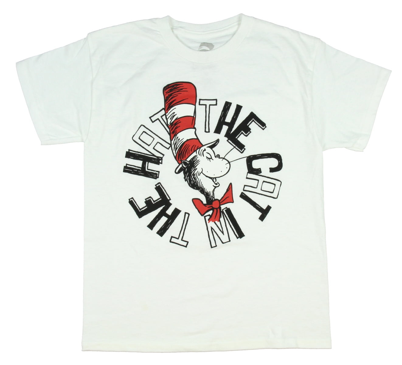 Dr Seuss Boys' The Cat in the Hat Shirt Book Side View Character T-Shirt 