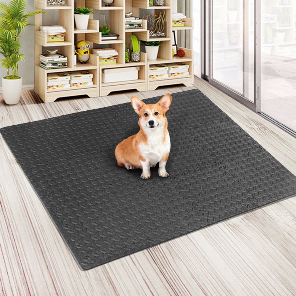12PCS Interlocking Floor Mat EVA Puzzle Rubber Tiles Soft Foam Exercise Mats for Home Gym Yoga Fitness Walmart