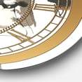 thumbnail image 2 of Designart 'Gold Glam Squares II' Glam wall clock, 2 of 3