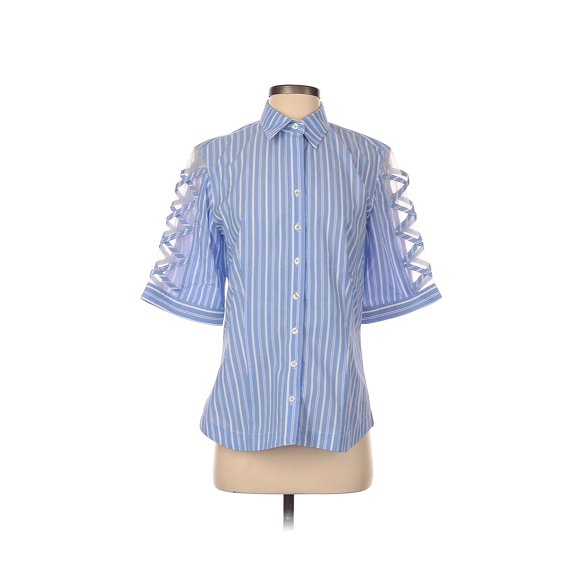 Pre-Owned Finley Women's Size S Short Sleeve Button-Down Shirt