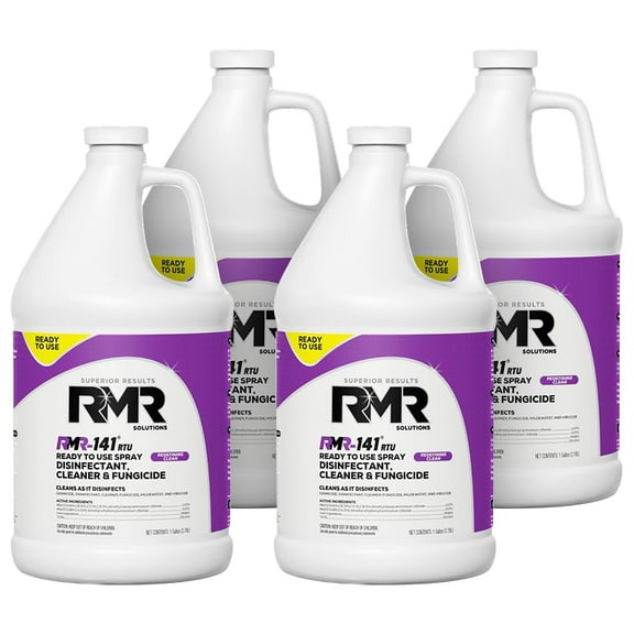RMR-141 Disinfectant Spray Cleaner, Kill Mold, Bacteria, & Viruses, 1 Gallon, 4 Pack