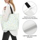 thumbnail image 3 of Disketp Daisies Flowers Bolsa Tote Estampada para Mujer, Bolso de Hombro y de Mano para Compras y Viajes, 3 of 8