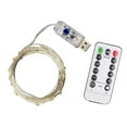 thumbnail image 3 of Milaget Lampe Télécommandée à LED Alimentée par USB pour Patio Extérieur Mariage Fête Chaude 5m 50 LED, 3 of 9