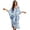 Blue and White - German Shepherd Flower, variant on DISNIMO Kaftan Dress for Women Highland Cow Sunflower Print Plus Size V-Neck Beach Cover Up Batwing Sleeve Caftan Long Cover Ups for Bathing Suit Casual Loose Swimsuit Cover up