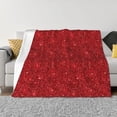 thumbnail image 1 of Balery Red Glitter Manta de Franela con Dibujo, Lujo Ultra Suave y Cálido, Antipelusa y Resistente a las Arrugas para Cama, Sofá, Camping -50"x40", 1 of 6