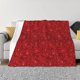 thumbnail image 1 of Fotbe Red Glitter Manta de Franela con Estampado, Manta Ultrasuave para Cama, Sofá, Auto, Hipoalergénica y Antibolitas-40"x30", 1 of 6