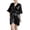 Black, variant on SWSMCLT Women's Chic Bath Robe Elegant Cool Fall Luxury Satin Holiday Nightwear Comfy Bathrobes Billowy Pink Medium