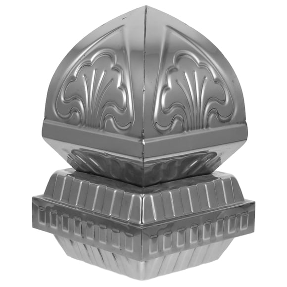 FONDOTIN Fence Cap Replacement for Old Fence Topper Silver Ball Shape Cap 1Pcs