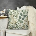 thumbnail image 2 of Home Sweet Home Eucalyptus Leaves Throw Pillow Covers , Spring Summer Seasonal Decorations for Home, 2 of 5