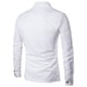 thumbnail image 3 of Blusa y camisa de manga larga con cuello vuelto para hombre, color liso, ajustada, falsa, dos personalizada, doble frente, camisa de manga larga con solapa, blusa para hombre, 3 of 3
