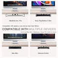 thumbnail image 4 of Under Desk Laptop Mount, JEMACHE Aluminum Under Table Desk Holder for Laptop, Mac Mini, MacBook, Keyboard with Anti-Scratch Silicone (Silver), 4 of 7