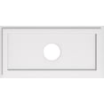 thumbnail image 1 of Ekena Millwork CMP30X15RE-05000 5 in. ID x 10.5 in. Rectangle Architectural Grade PVC Contemporary Ceiling Medallion, 1 of 4