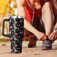 thumbnail image 6 of 40 Oz Llama Tumbler with Handle and Straw, Double Wall Stainless Steel Llama Cup, Llamas Coffee Mug Keeps Drinks Cold & Hot Gifts for Women Mom Friends for Birthday, Chrismas, Thanksgiving, 6 of 7