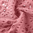 thumbnail image 6 of BSDJILFG Crochet Tops for Women 3/4 Batwing Sleeves Knit Cover Ups Sun Protection V-Neck Pullover Beach Cover Ups, 6 of 6