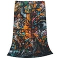 thumbnail image 2 of Vsdgher Colorful Graffiti Abstract Eye Ultra-Soft Micro flannel Blanket Throw Blankets for Couch Sofa, Bed (4 sizes)-60"x50", 2 of 7