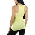 thumbnail image 2 of ToBeInStyle Womens Essential Ribbed Racerback Versatile Layering Cotton Blend Tank Top, 2 of 4