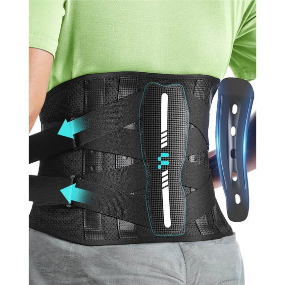 Fitomo Back Brace for Pain Relief, Work, Heavy Lifting, Sciatica, Herniated Disc