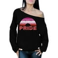 thumbnail image 1 of Awkward Styles LGBTQ Pride Sweatshirt Gay Off Shoulder Tops for Women Rainbow, 1 of 4