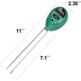 thumbnail image 2 of Medidor de humedad del suelo, pH y luz iPower 3 en 1 para interiores y exteriores, 2 of 7