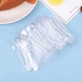 thumbnail image 1 of 100pcs Mini Plastic Spoons Flatware Spoons For Jelly Ice Cream Dessert Spoons, 1 of 5