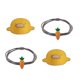 thumbnail image 5 of Pequeño Pato Amarillo Zanahoria Horquilla Diadema Competición De Tiro Olímpico Campeón Horquilla Cuerda Para El Cabello Accesorios Para El Cabello 4 Unids Speravity CE006612-00, 5 of 6