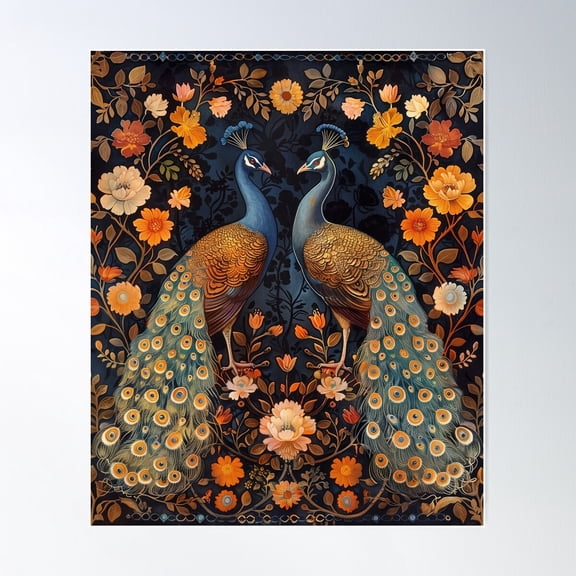 Love Birds. Poster Wall Art, Modern Wall Decor For Living Room Bedroom, 8x12 UNFRAMED