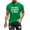Green, variant on YUNAFFT Men's Casual Fashion Letter Printed Short Sleeve Round Neck T-Shirt Tops St. Parik's Day