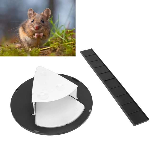 Trampa para ratas con tapa deslizante, trampa para ratones para interiores y exteriores, trampa para ratones con tapa abatible, salida de alta intensidad