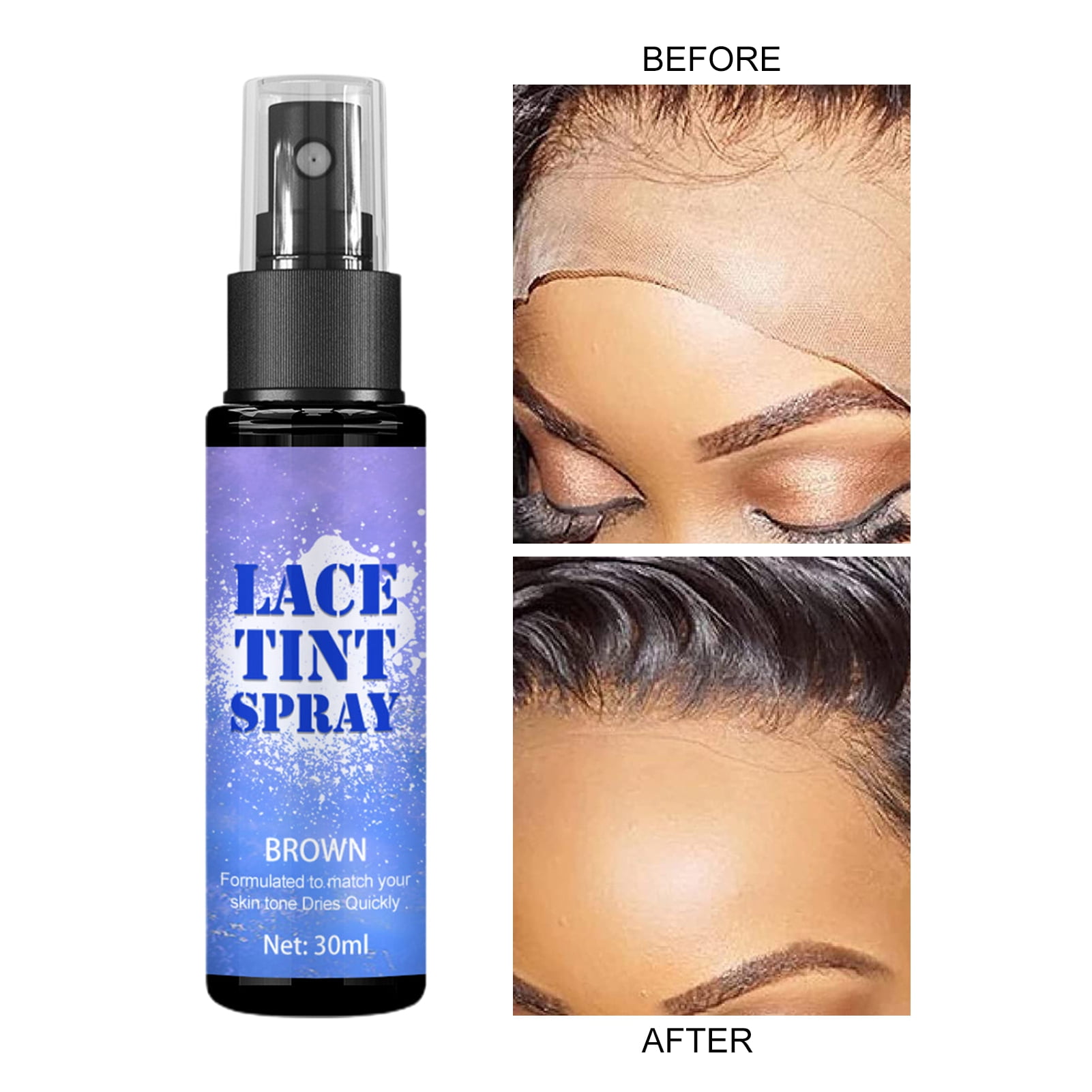 Mightlink 30ml Wigs Lace Tint Spray Point Nozzle Design Seamlessly