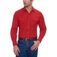 thumbnail image 1 of ELY CATTLEMAN Mens Long Sleeve Solid Western Shirt, 1 of 4