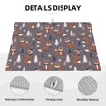 thumbnail image 3 of Yiaed Snowflake Fox Print Highly Absorbent Microfiber Kitchen Counter Mat, Dish Drying Pad for Dishes, Utensils, Pots and Pans, Large 18" x 24", 3 of 7