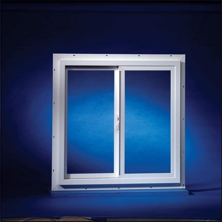 Agriclass Double Slide Vinyl Utility Window White Glass/Vinyl Window 23-1/2" W x 23-1/2" - Case of: 1