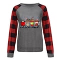 thumbnail image 4 of Sudadera de moda Gibobby con estampado navideño para mujer gris L, 4 of 5