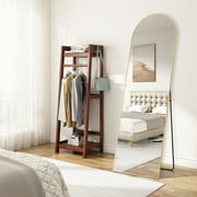 CONCETTA 64x21 Arched Full Length Mirror, Full Body Standing Mirror Floor Mirrors, Gold