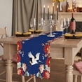 thumbnail image 2 of Table Runners 60 Inches Long Dress Scarves, Blue Crane Farmhouse Kitchen/Dining Table Runner, Small Coffee Tablerunners, Vintage Red Teal Spring Floral Botanical 13x60 Inch, 2 of 9