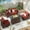 Burgundy, variant on ELPOSUN Wicker Patio Furniture Set Outdoor Sectional Sofa with Cushions Water-Resistant Sun-Proof Balcony Garden Table