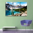 thumbnail image 2 of TISHIRON 3PCS Framed Canvas Wall Art Set,36"x24" Moraine Lake Canvas Art Decor, 2 of 7