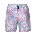 thumbnail image 4 of Lsque Mens Swim Trunks Tie Dye Pattern - Bathing Suit Compression Liner - Beach Swim Shorts Swimwear - (S-3XL) - Stretch Quick Dry -Small, 4 of 9