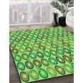thumbnail image 3 of Ahgly Company Machine Washable Indoor Rectangle Transitional Emerald Green Area Rugs, 8' x 12', 3 of 7