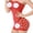 Red, variant on Underwire Lady Fishnet Body Stocking Performance Dancewear Mesh Fishnet Dance Wear Black Body Stocking Sleepwear Deep V Cute Lingerie