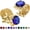 Gold-3, variant on Birthstone Gold Tone Cufflinks for Men with Chain Shirt cuff links Wedding Business Birthday Christmas Gifts for Men