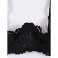 thumbnail image 5 of Womens Half Cup Lace Bra Bralette Unlined Busiter Balconette Teddy Bra, 5 of 7