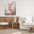 thumbnail image 2 of Stupell Industries Rabbit with Wild Daisies White Framed Giclee Art design by Sara Culpepper, 30 x 24, 2 of 8