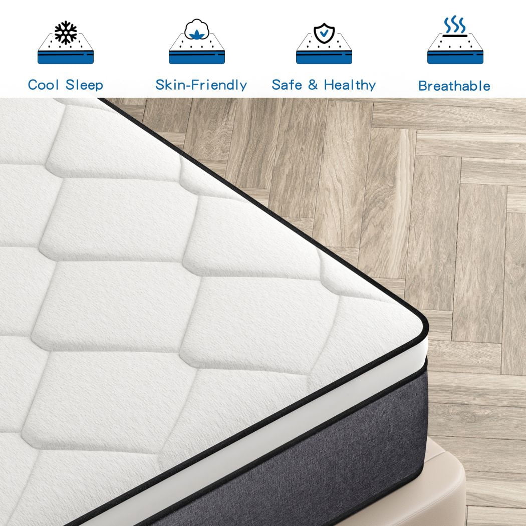 lemontalking 14 inch Queen Mattress,Hybrid Mattress in a Box,Medium Firm