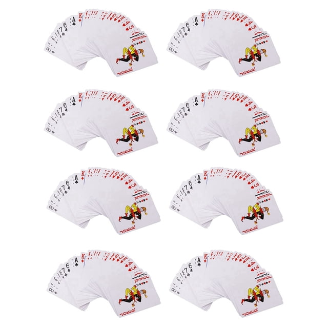 8X Marcado Secreto Póker Tarjetas de Ver A Través de Naipes Juguetes Mágicos Póker Mágico Trucos