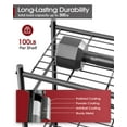 thumbnail image 2 of Sakugi 5-Tier Metal Storage Shelves, 18" W x 12" D x 56" H, 750 lb Total Capacity, Rust-Proof Storage Rack, 2 of 4