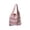 Pink, variant on Crochet Tote Bag for Women, Cute Heart Pattern Hobo Bag Knitted Shopping Shoulder Commute Handbag Hollow Beach Purse for Women