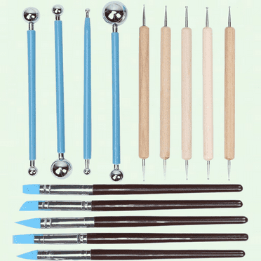 Pottery Tools Kit, Soft Clay Carving Tools for Manicurist and DIY Craft Projects