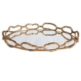 thumbnail image 3 of Uttermost Cable Transitional Cast Iron Chain Mirrored Tray in Silver, 3 of 7