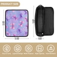 thumbnail image 3 of Hair Tools Travel Bag Heat-Resistant Curling Iron Organizer Bag with Detachable Heatproof Mat Travel Storage Case Watercolor Bows Pattern, 3 of 8